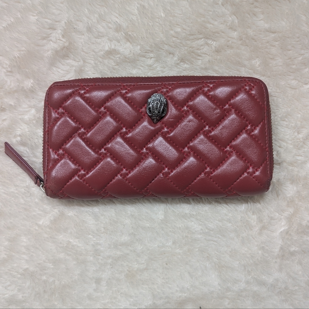 Kurt Geiger Quilted Zip Around Wallet